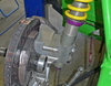 suspension strut clamp | alpina | automotive – The suspension strut clamp installed in a BMW ALPINA B6 GT3.
