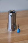  – L’utilisation du module de finition d’<em>hyper</em>MILL MAXX&nbsp;Machining et d’une fraise conique a permis un gain de temps d’un facteur&nbsp;8 dans la fabrication de ce noyau de moule.