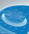 antes | rellenar agujeros de mallas | hypercad-s mesh – 